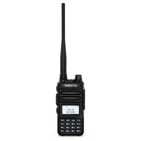Radioddity GM-30 GMRS Radio 5W Dual Band NOAA Scanner USB Charge SYNC
