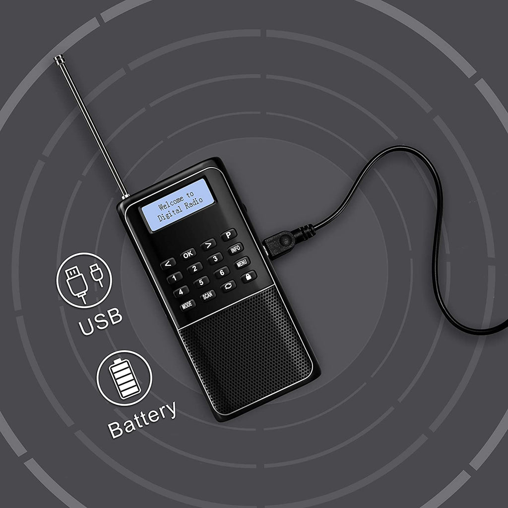 Raddy RD23 Tragbares DAB Radio, Bluetooth-Verbindung